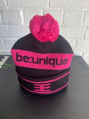 Be unique bobble hat raspberry