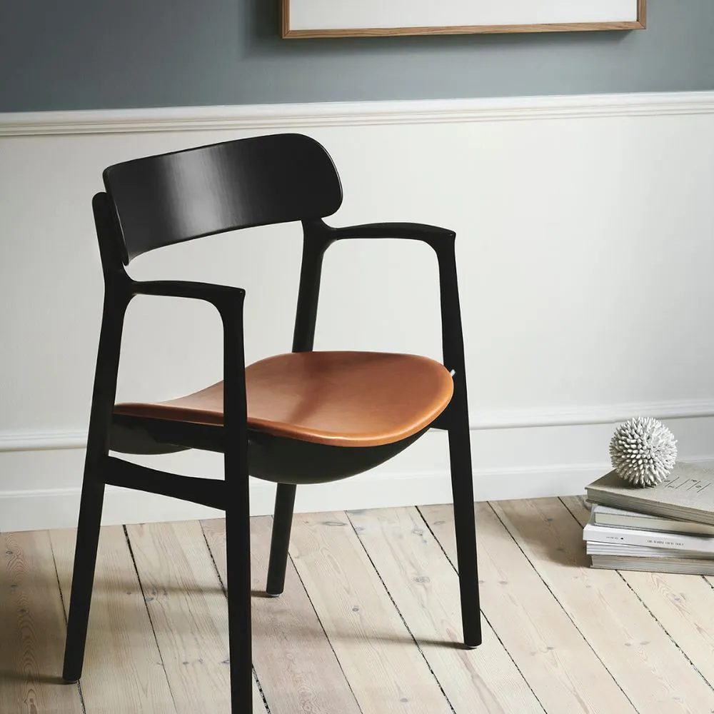 Bent Hansen Asger Chair Polsters Seat, Oiled Oak/Vils Fabric (22 100/110)