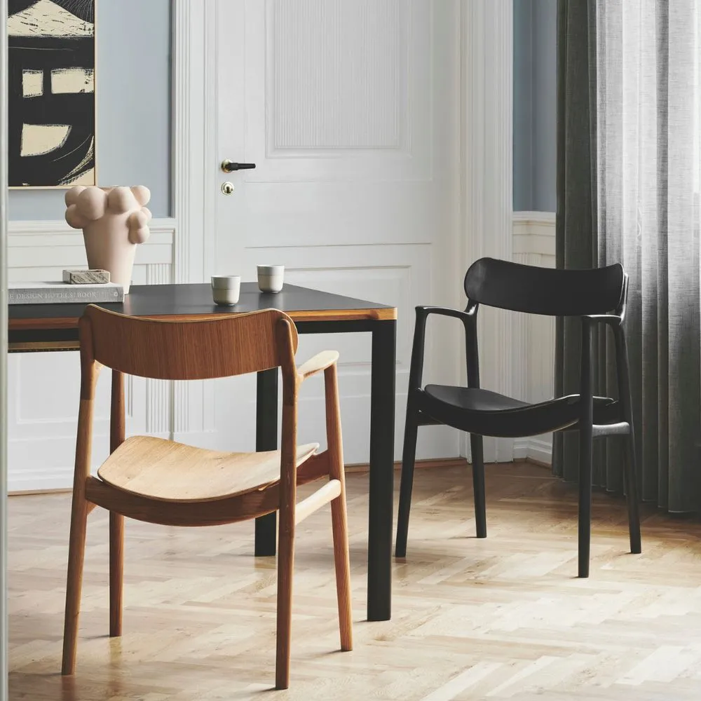 Bent Hansen Asger Chair Polsters Seat, Oiled Oak/Vils Fabric (22 100/110)
