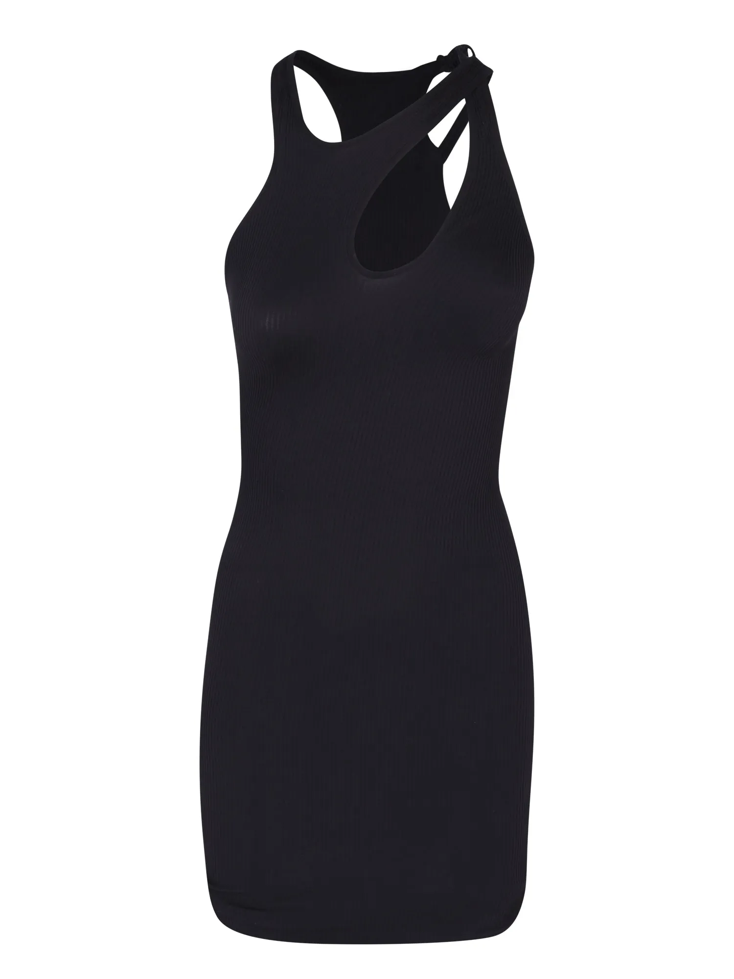 Cut-out details black dress
