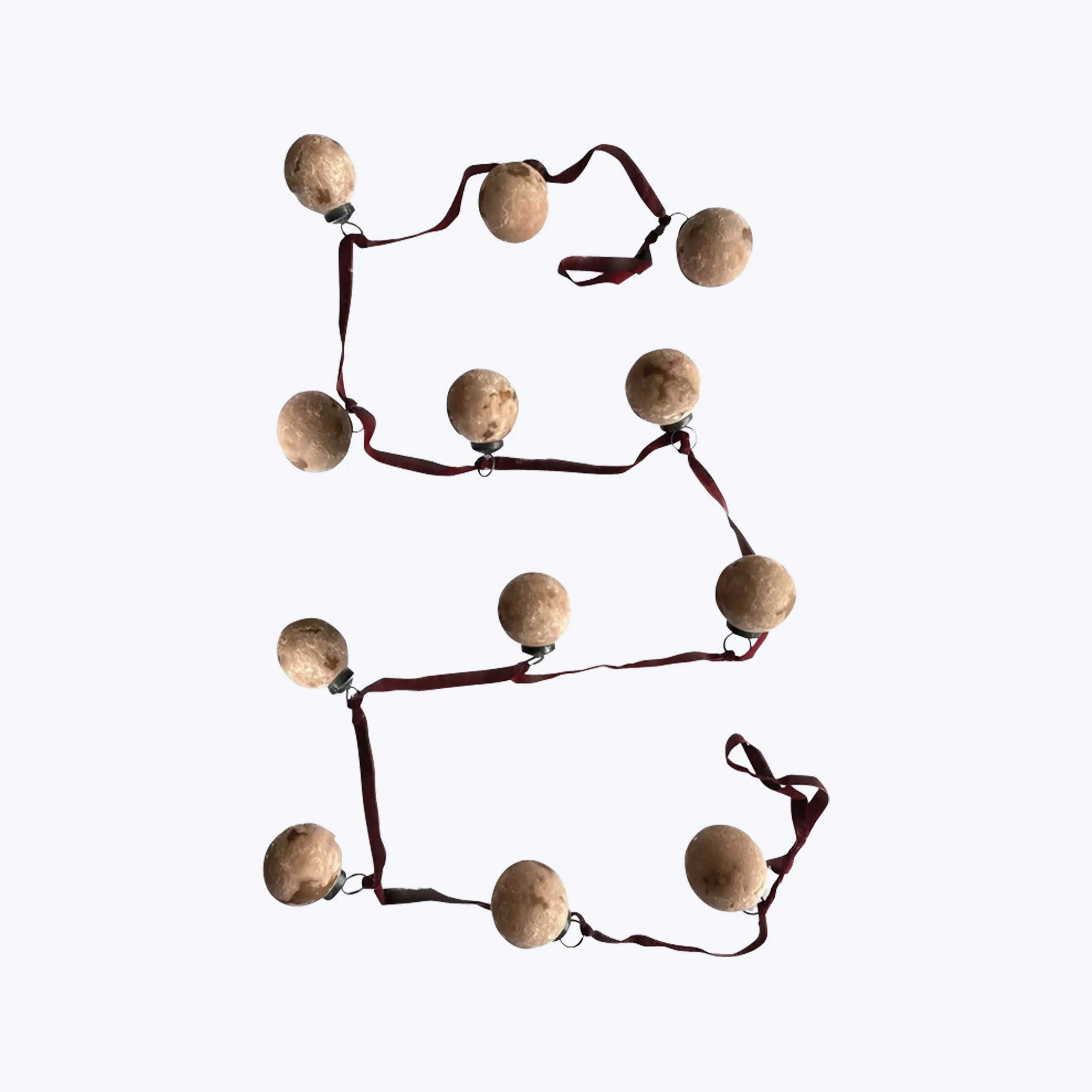 Distressed Frosted Recycled Glass Ball Ornament