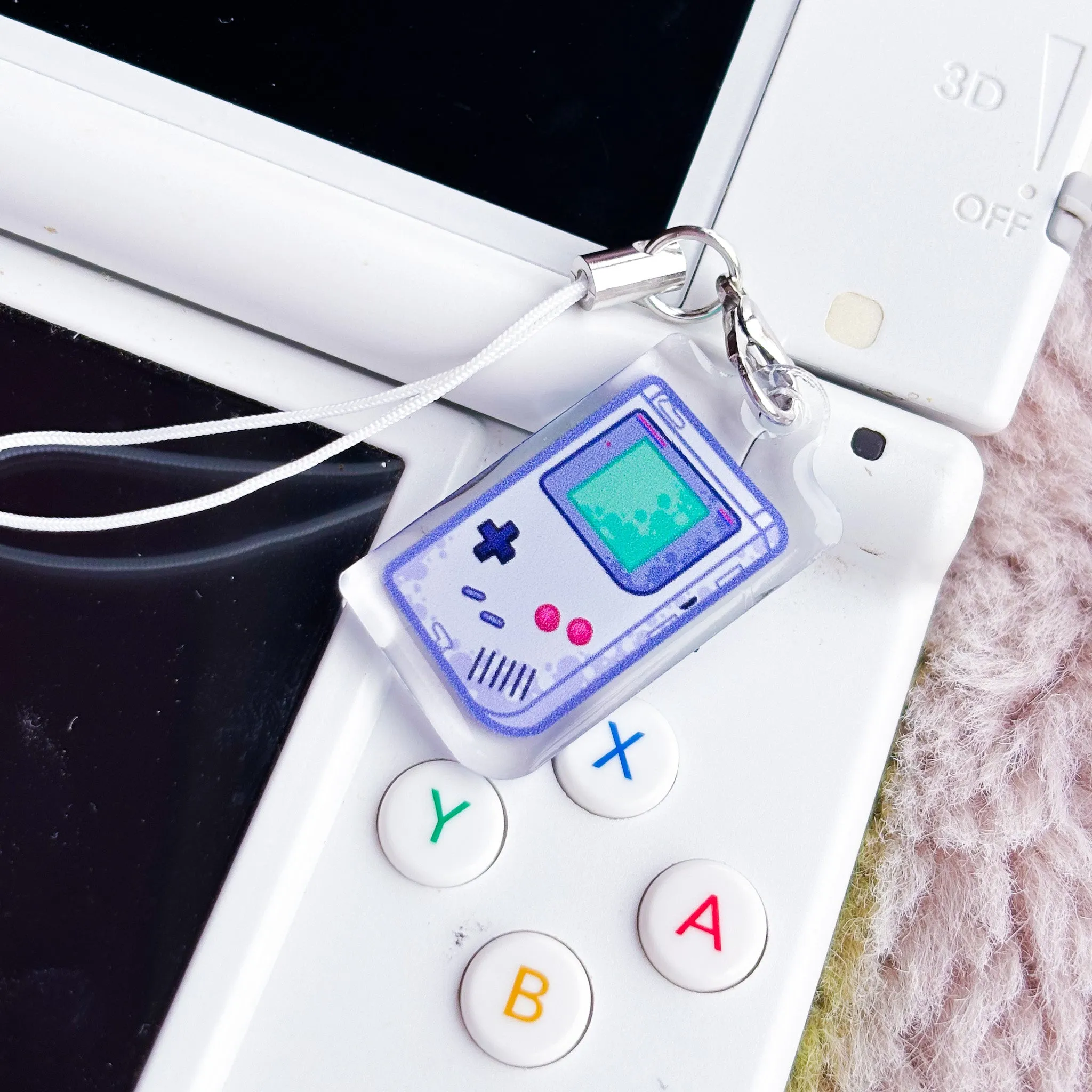 Gameboy Original Mini Charm | Retro Console Phone Charm Nostalgia Gift for Gamers