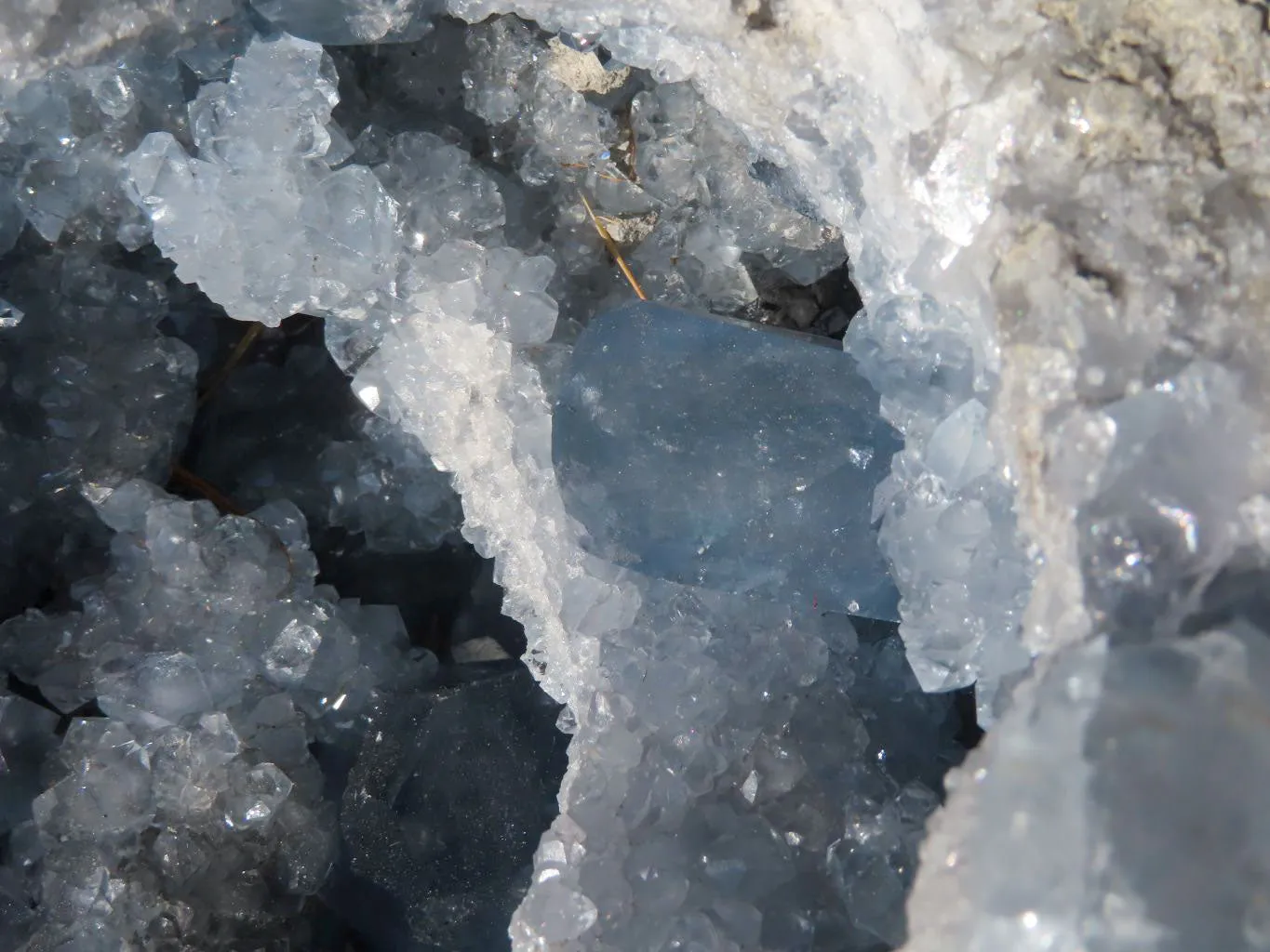Natural Exceptional Huge Crystalline Blue Celestite Geode x 1 From Sakoany, Madagascar