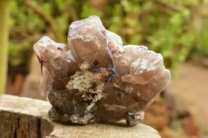 Natural Multi Terminated Smokey Quartz Floater Crystal Specimen x 1 From Mt. Mulanje, Malawi
