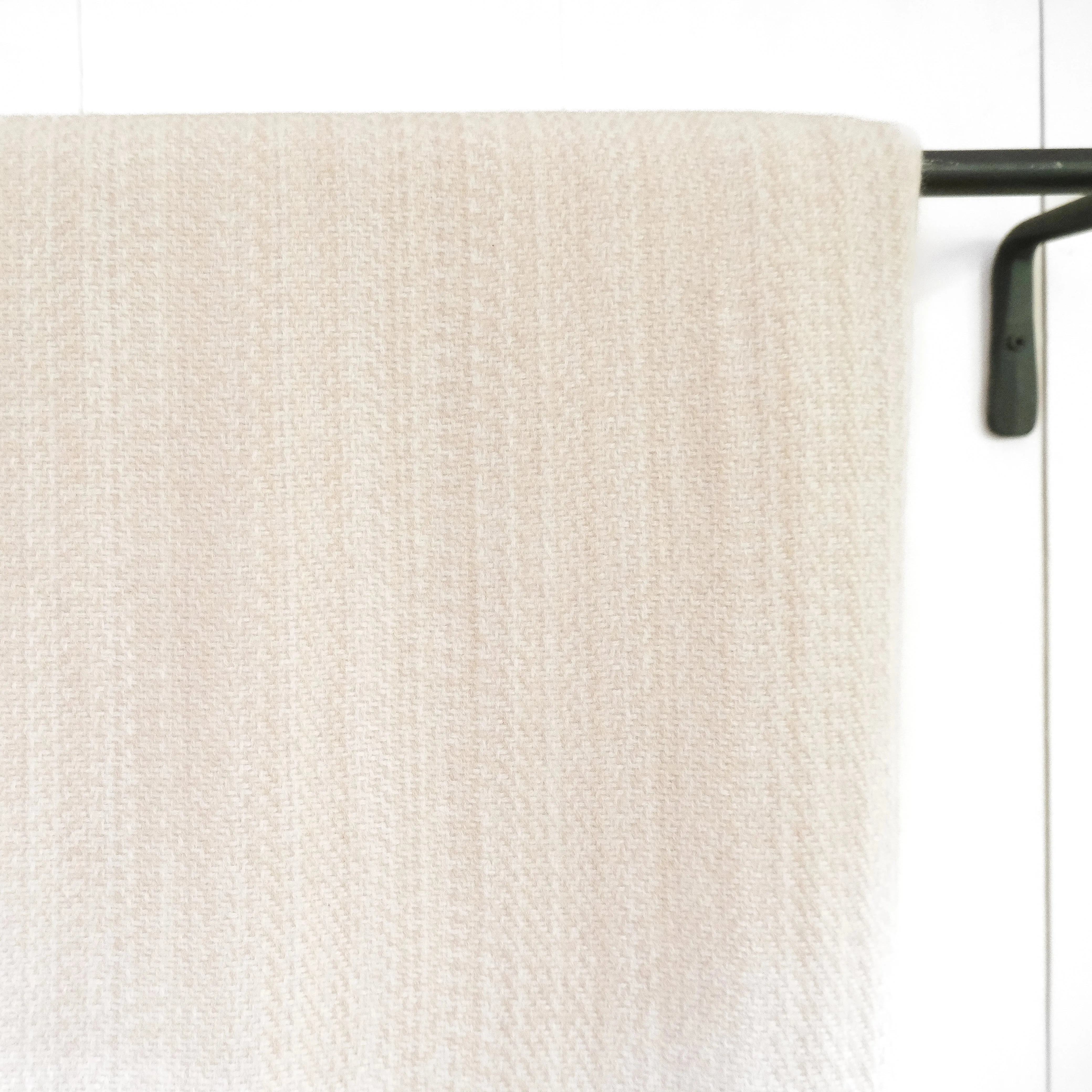 Oat Milk Handwoven Cashmere Throw