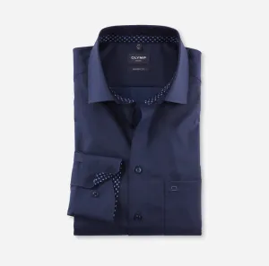 OLYMP Luxor Modern Fit Business Shirt Global Kent Midnight Blue 1262