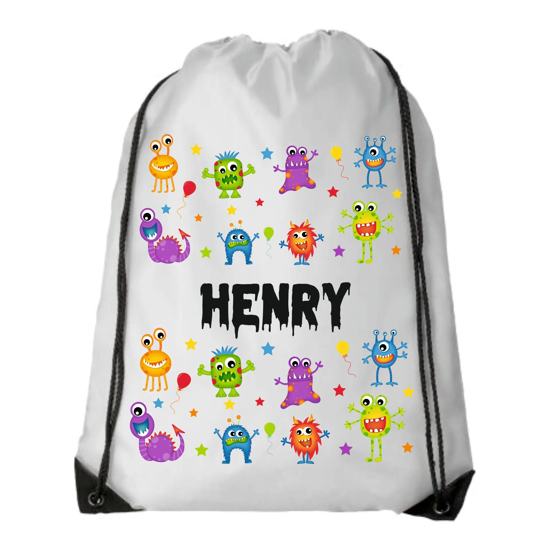 Personalised Monsters Pencil Case - Linen Bag, Make up bag, Purse - Little Monsters