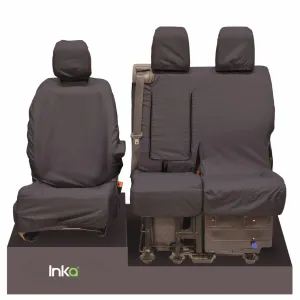 Peugeot Expert Front Set 1 2 INKA Tailored Waterproof Seat Covers Grey MY 07-16