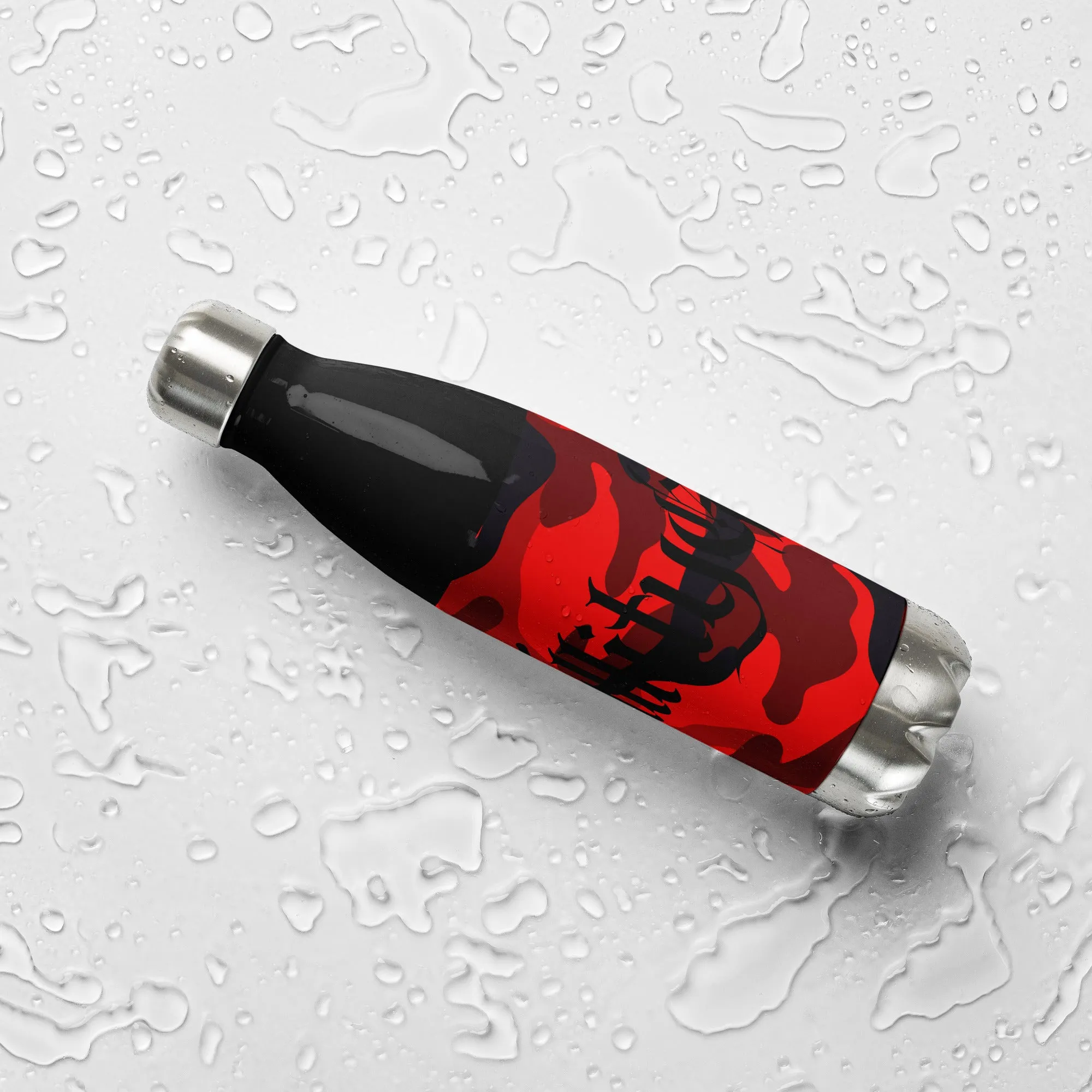 Red Camo Stainless steel water bottle