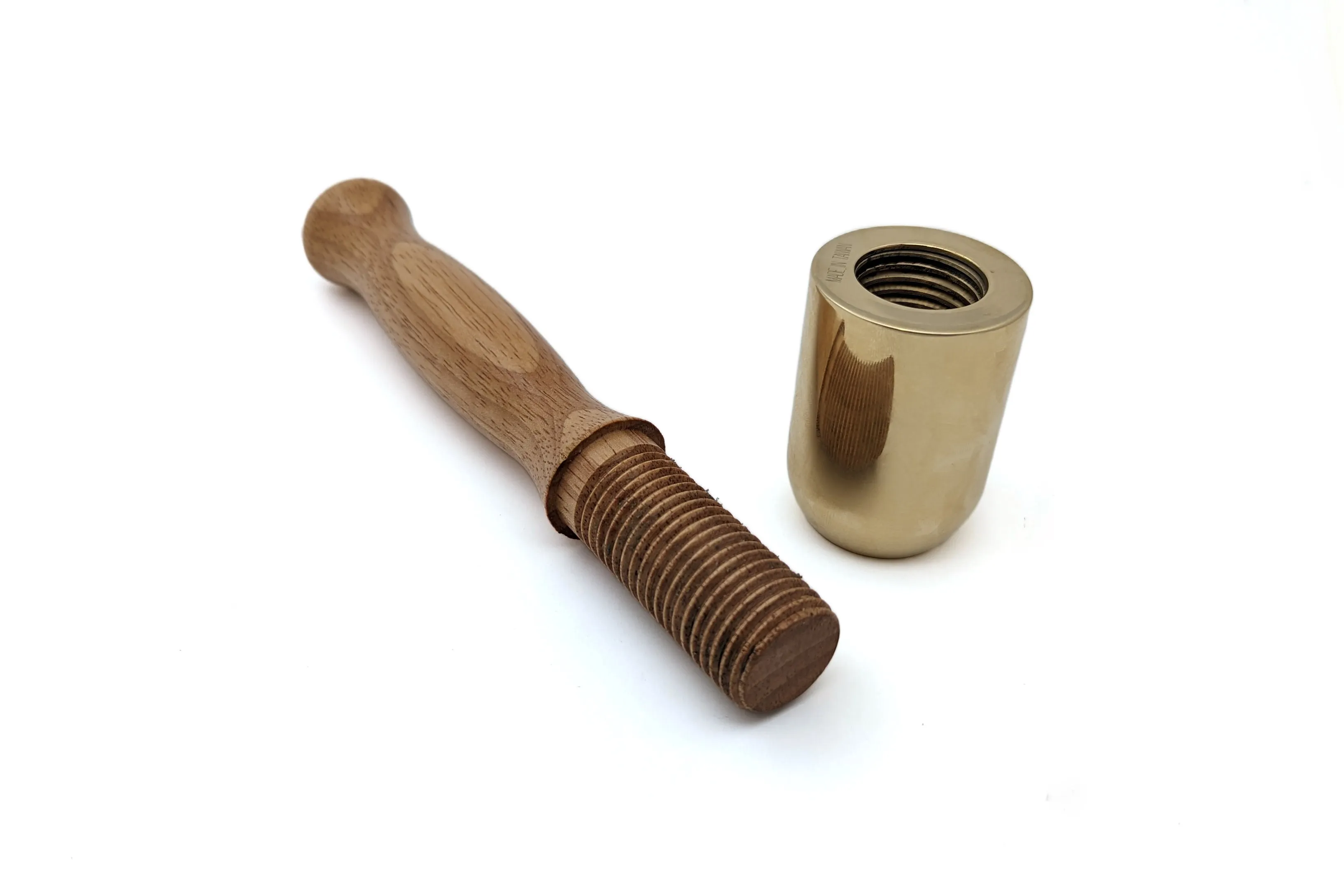 Solid Brass 1.5 Pound Carving and Jointery Mallet