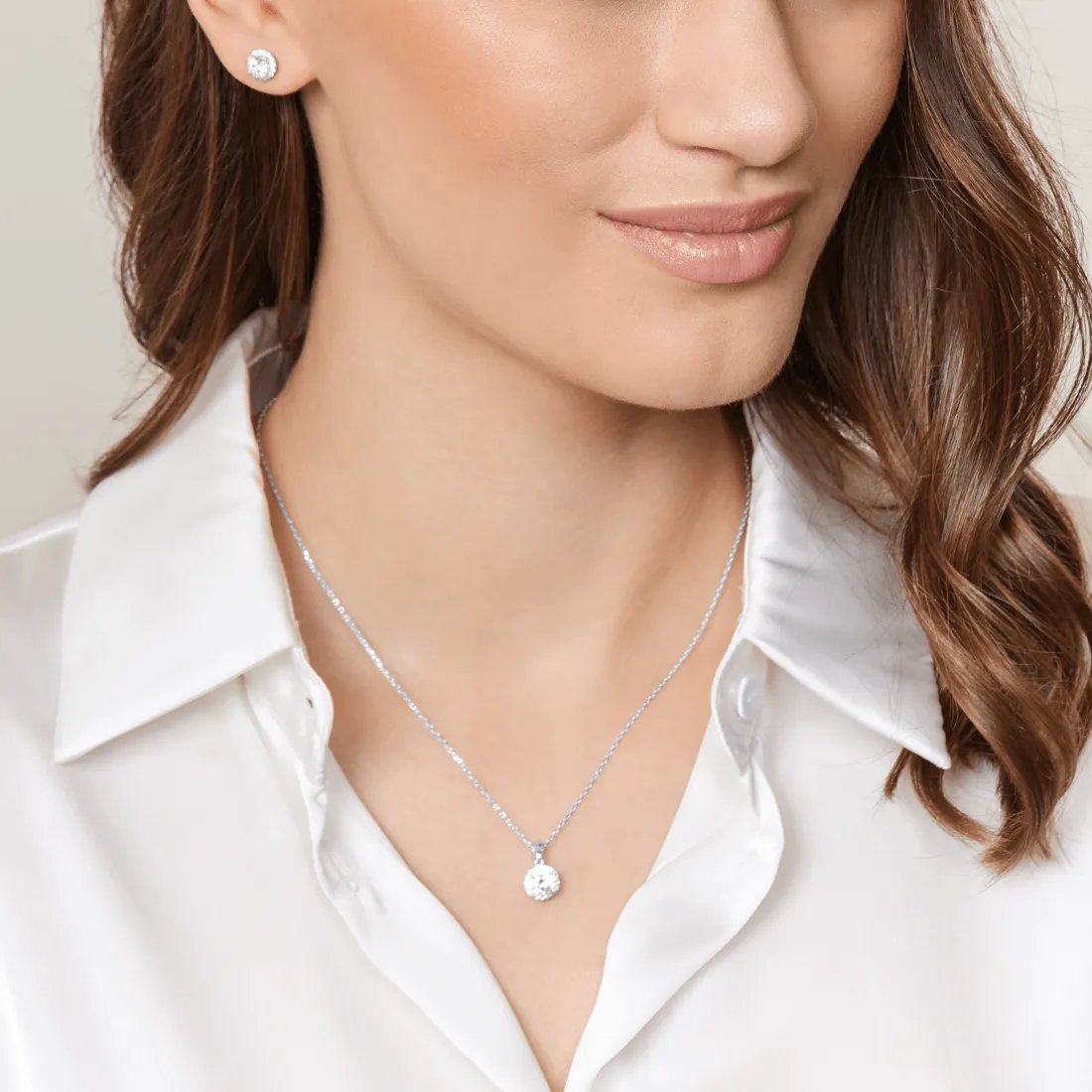 Sterling Silver Necklace & Earring Set