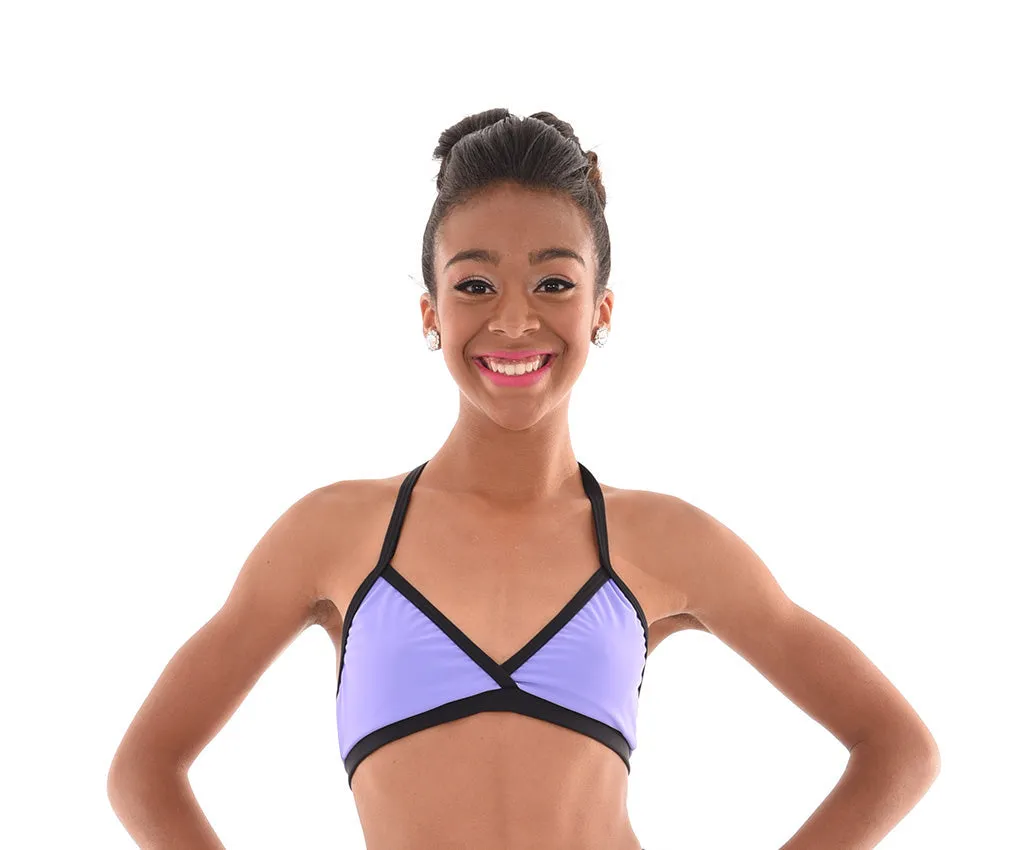 Striking Contrast Triangle Top