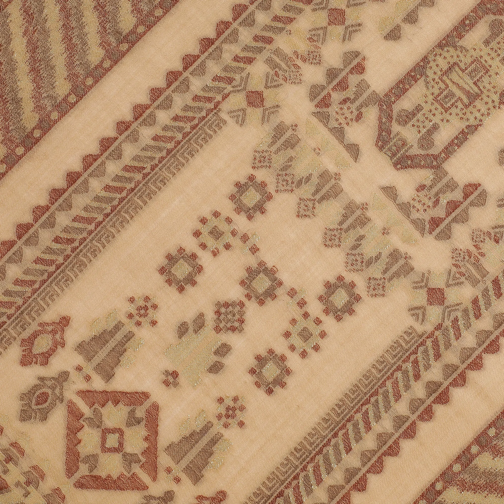 Stunning Mahi Design Woven Design Wool Shawl