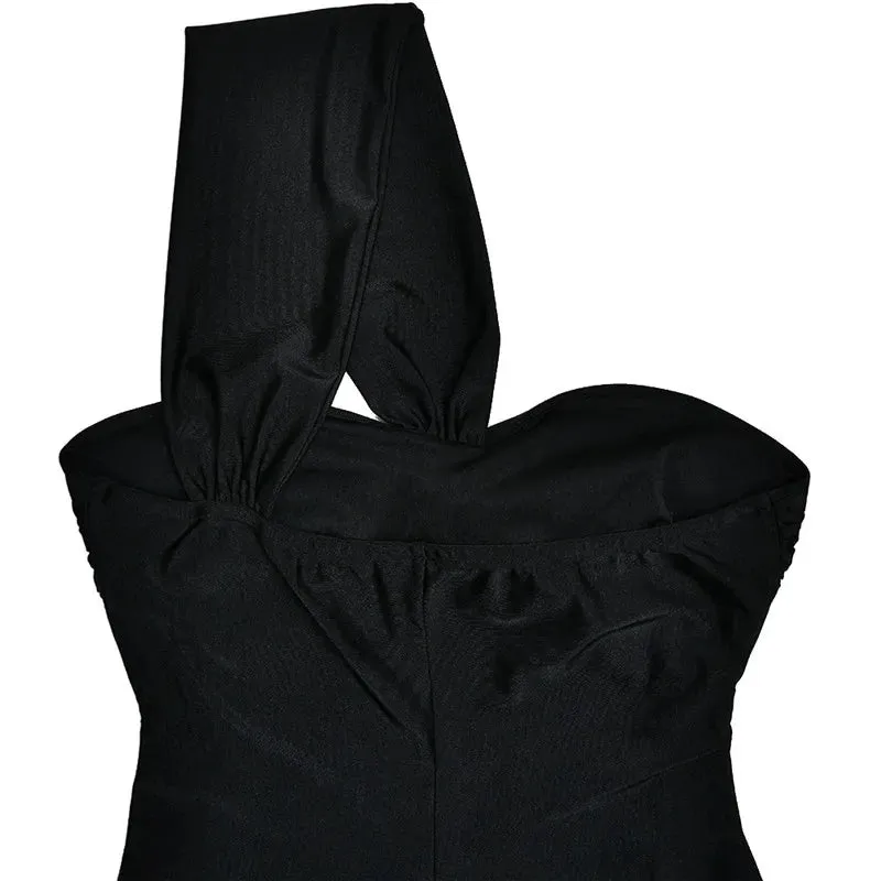 Stunning One-Shoulder Backless Gown for Special Occasions