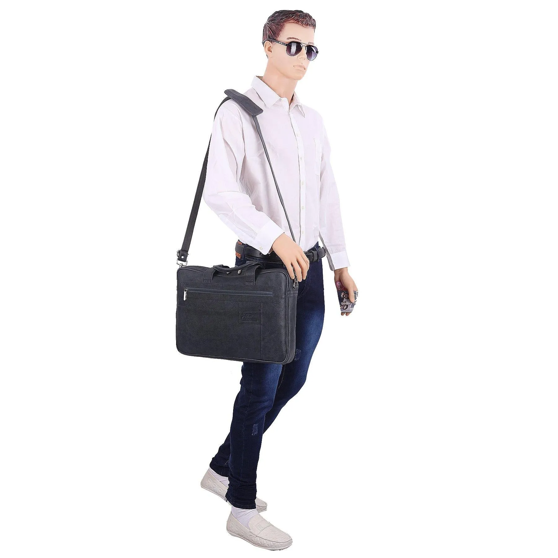 Stylish Grey Colour Office Laptop Bag