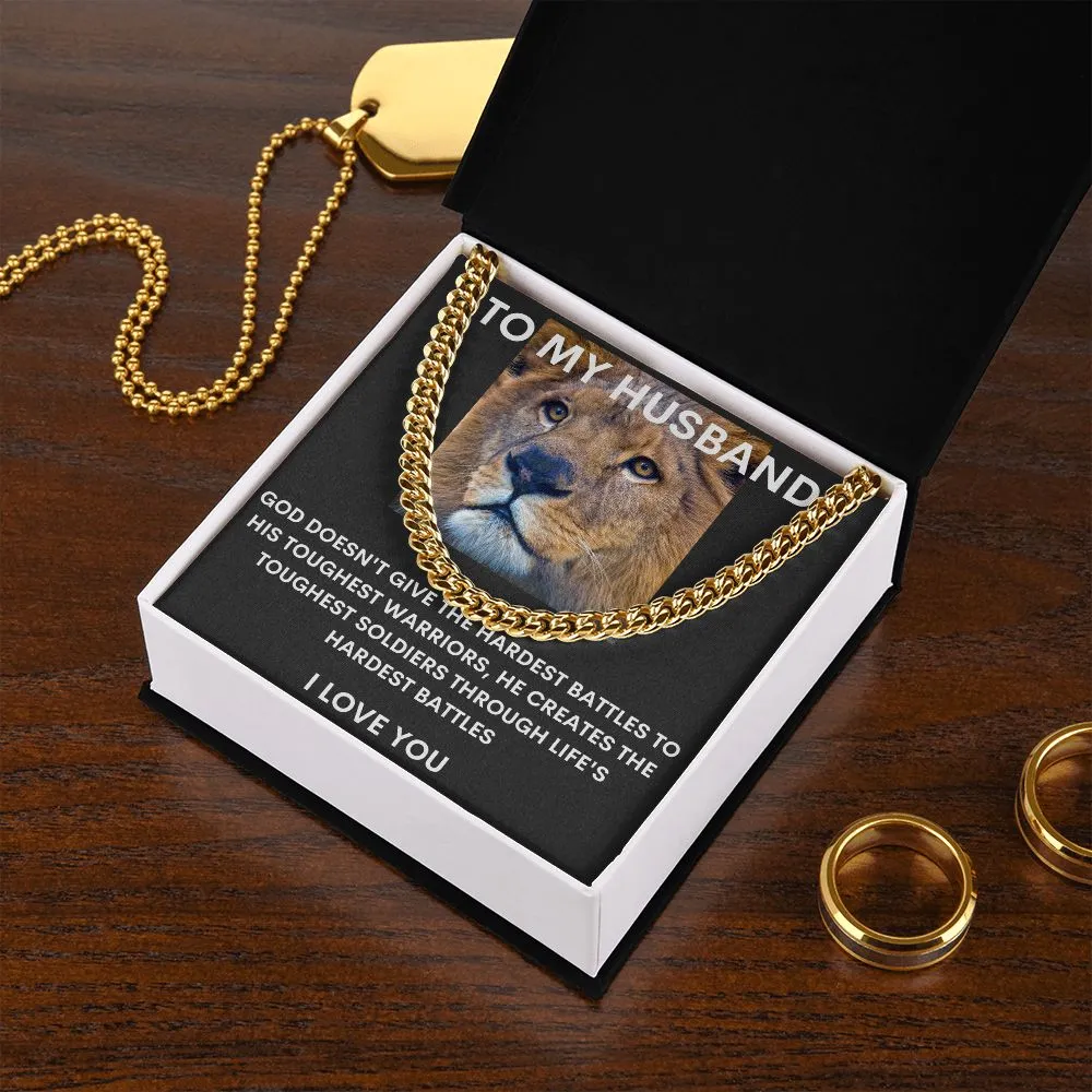 To My Husband Stunning Cuban Link Chain