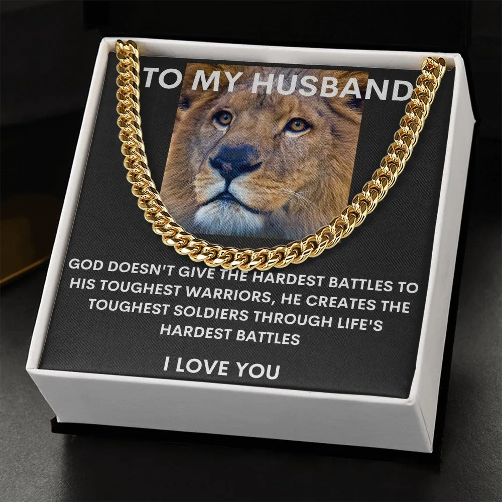To My Husband Stunning Cuban Link Chain