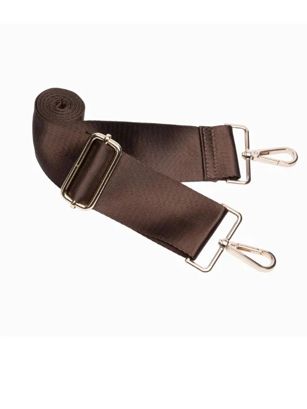 WanderFull Chocolate Brown Shiny Hydrobag with Multi-Strap Options