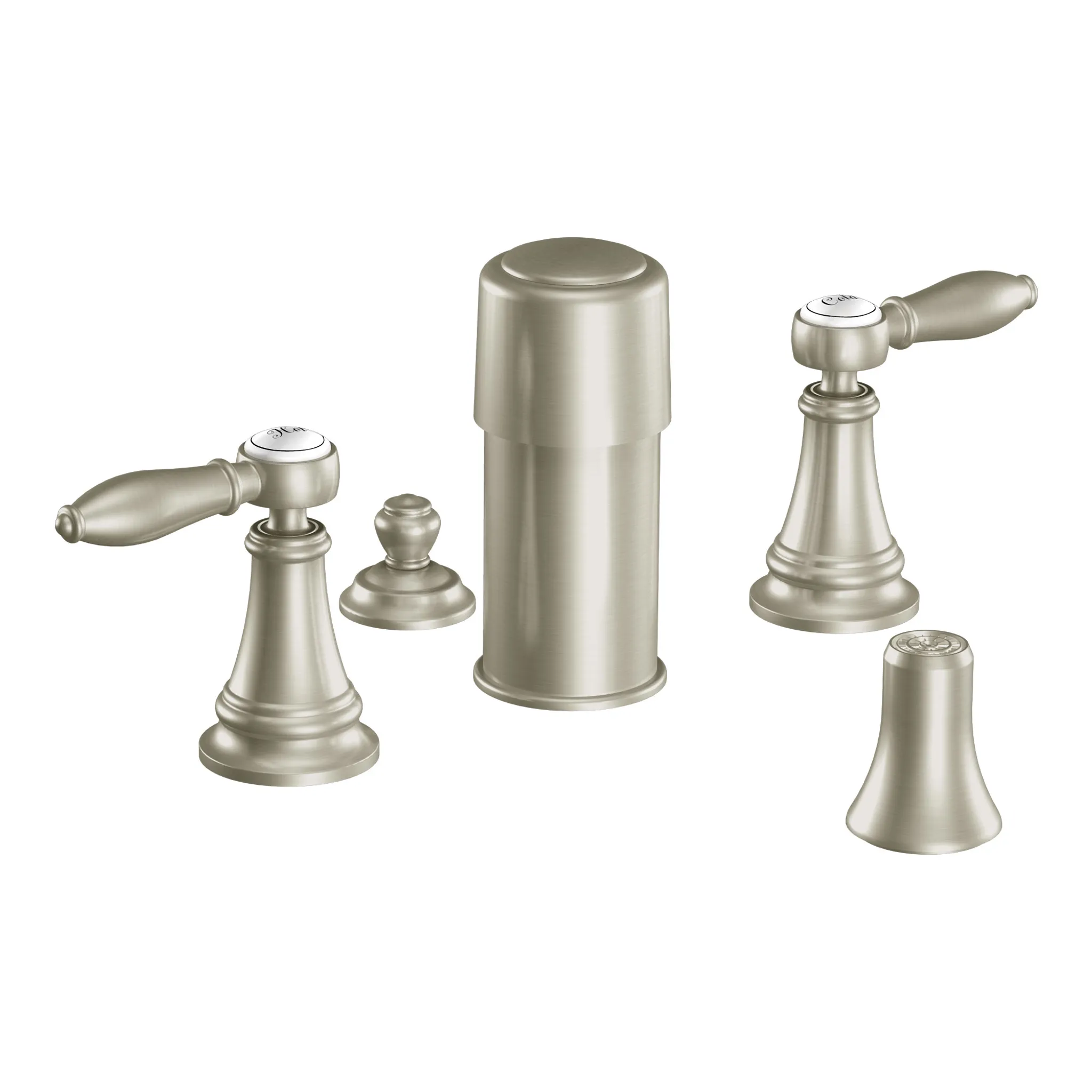 Weymouth Chrome two-handle bidet faucet