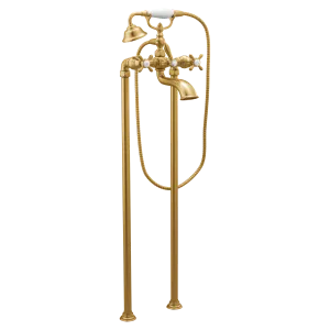 Weymouth Chrome Two-Handle Tub Filler including Handheld Shower